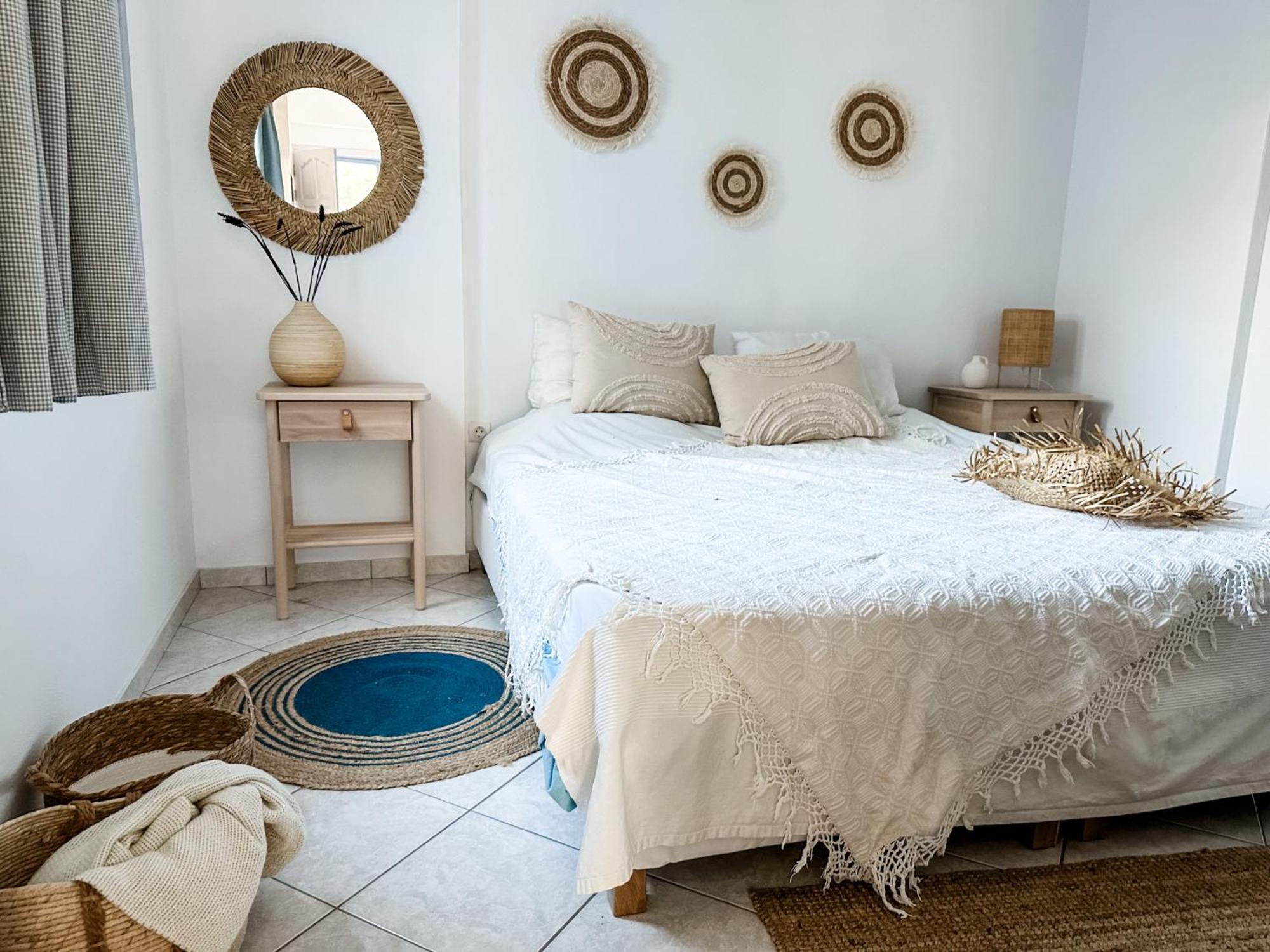 Blue Seaside House With Garden Apartment Skala Eresou